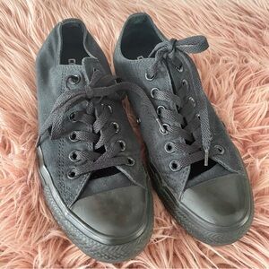 Converse size 8 black excellent condition